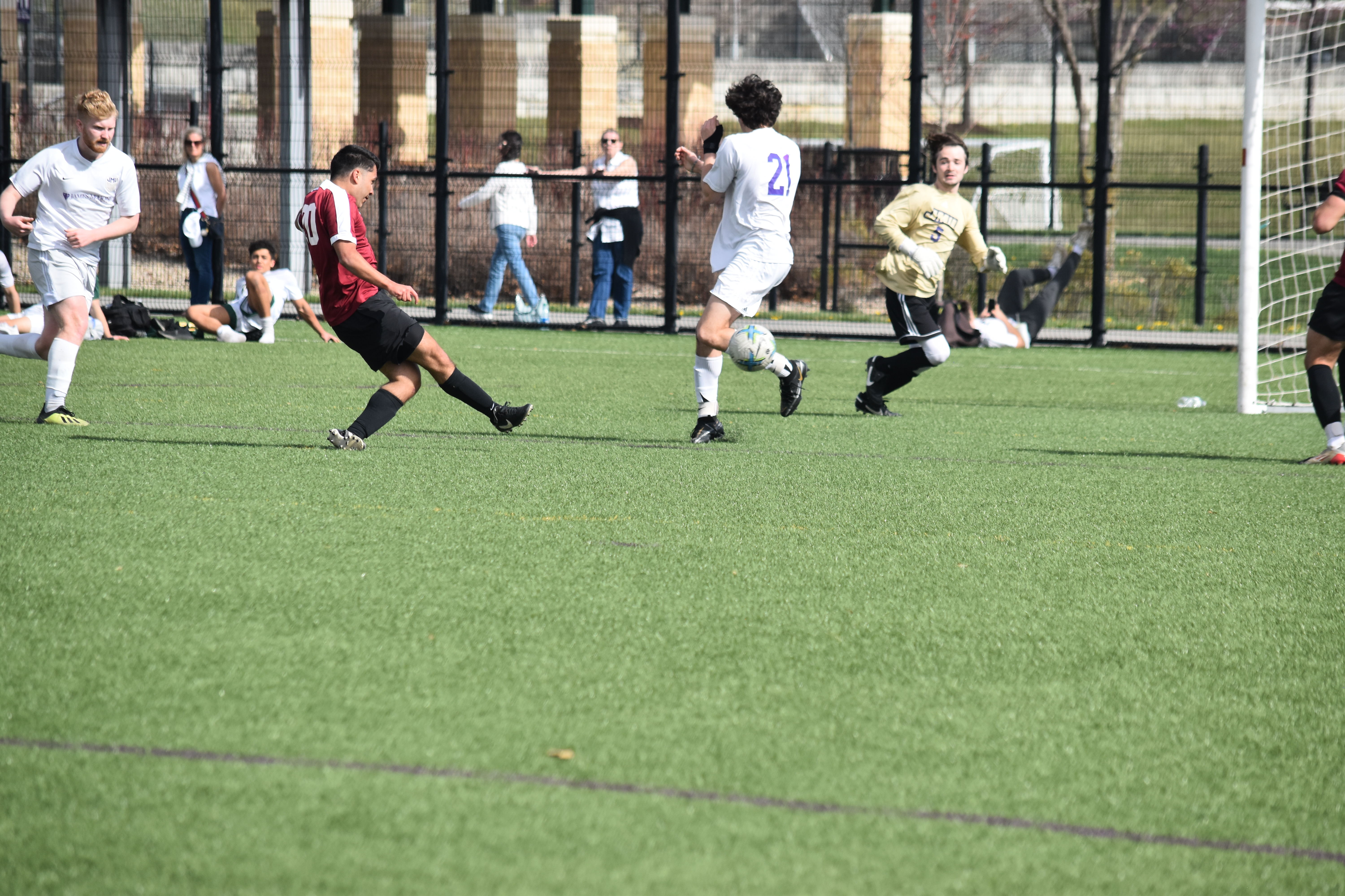 myself playing soccer