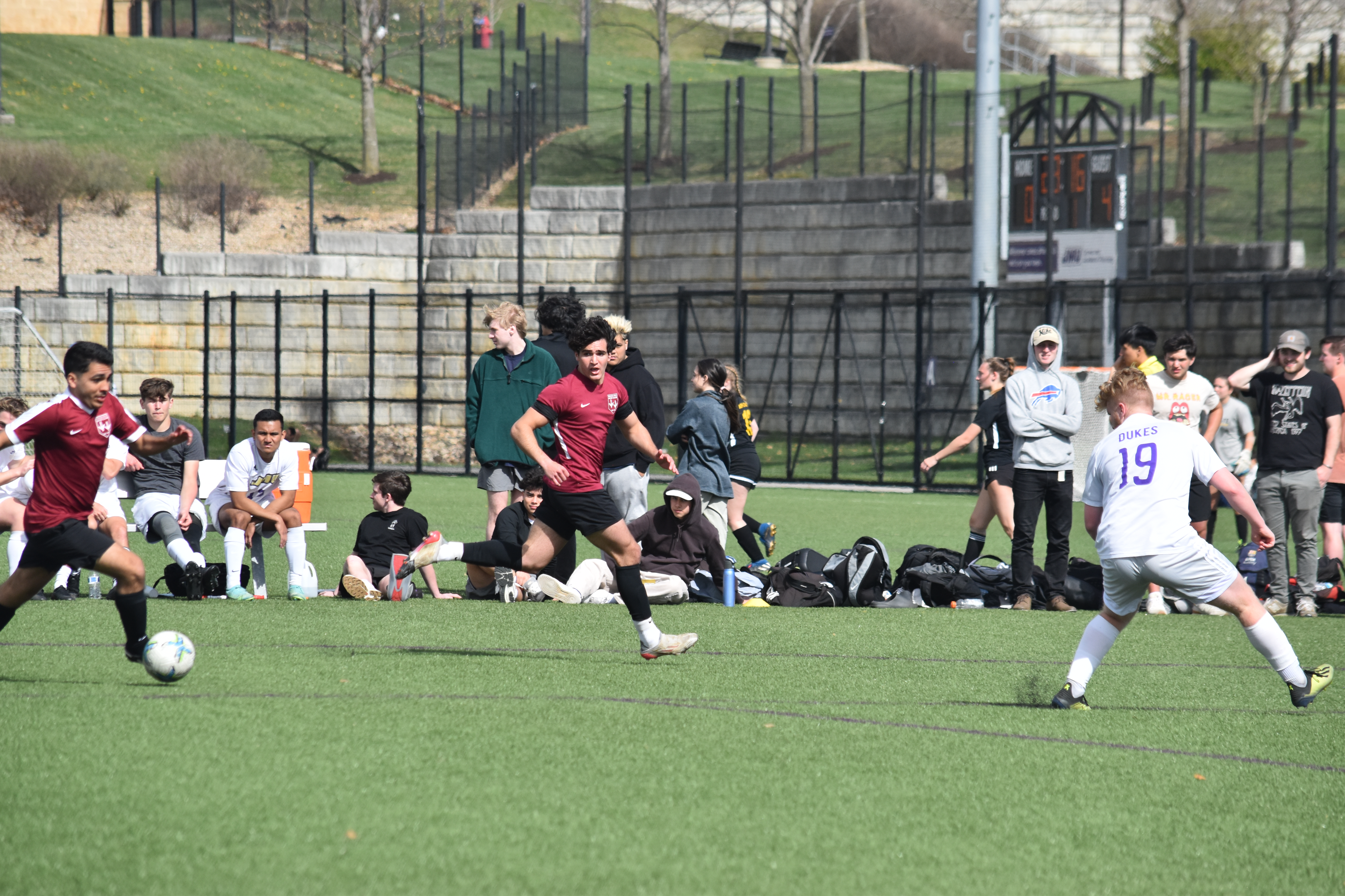myself playing soccer