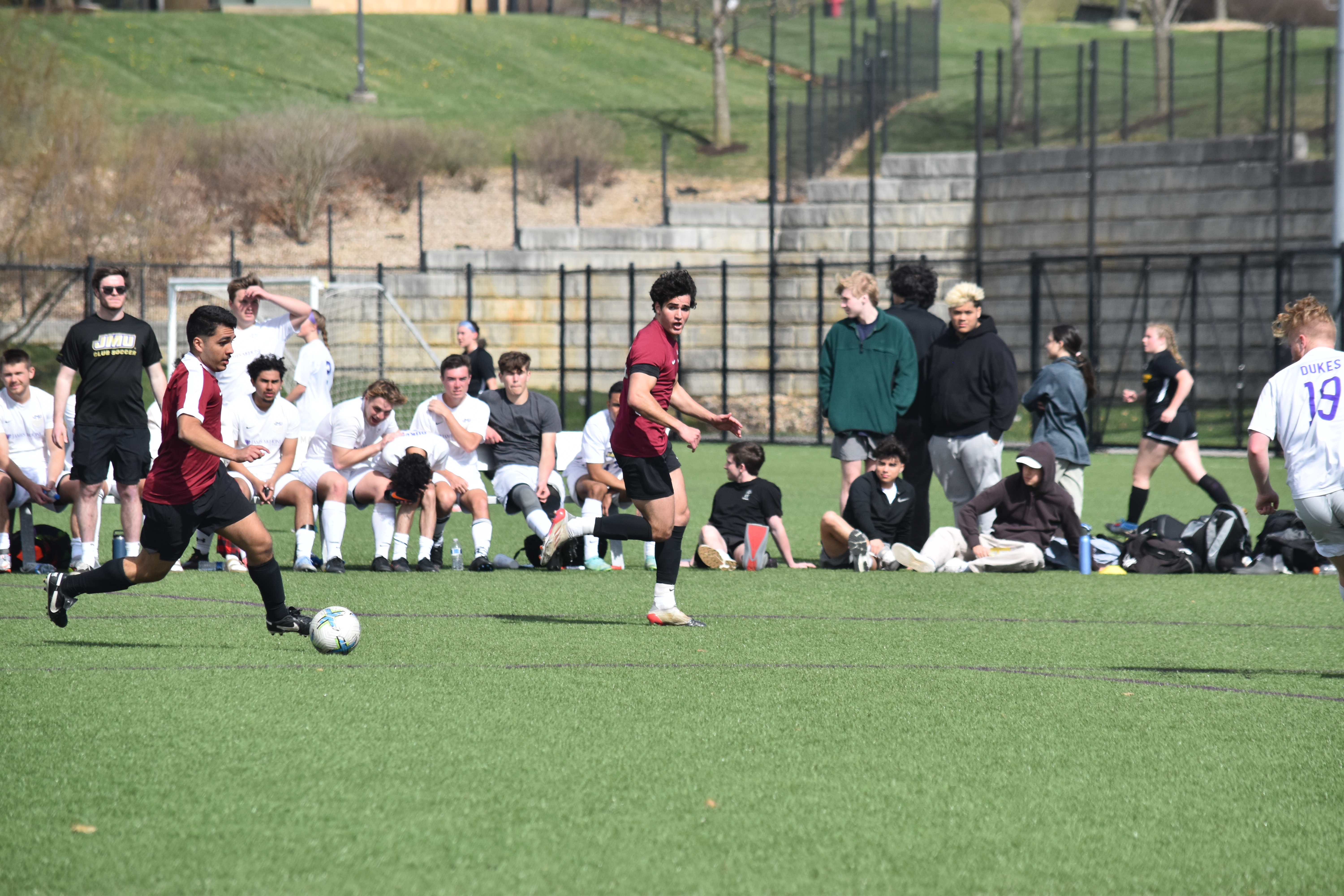 myself playing soccer